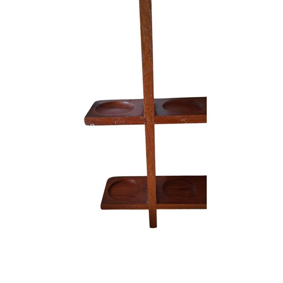 Danish Modern Twelve Jar Teak Spice Rack Holder by Digsmed RACK ONLY - Picture 11 of 16